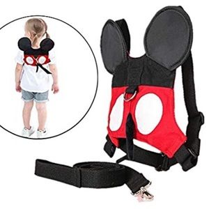 mickey backpack leash